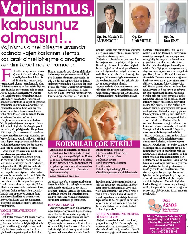 Vajinismus Tedavisi - Vajinismus İzmir